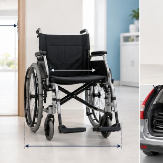 Fauteuil roulant pliable : quelles dimensions et quelle largeur choisir ?