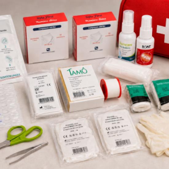 Liste de produits à mettre dans une trousse de secours
