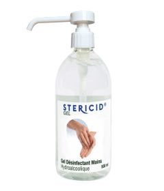 Gel Hydroalcoolique STERICID 500ml  Flacon Pompe