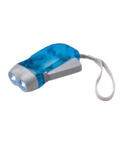 Lampe Torche Dynamo 3 LEDs – Sans Pile, Poignée Manuelle – Éclairage 30 Min, 5 M De Portée – Urgence Camping Voyage