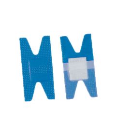 100 Pansements Détectables Articulés en Plastique Microperforé - 8.5 cm x 4.5 cm