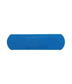 100 Pansements Détectables - Tissés coton bleu 19x72mm
