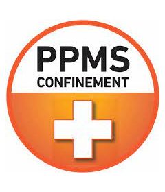 Etiquette PPMS Confinement 15 x 15 cm