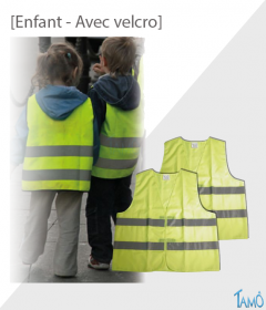 GILET DE SECURITE- Enfant avec velcro