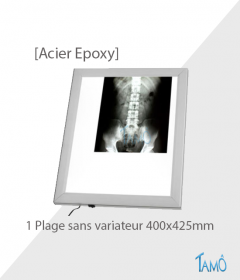 Negatoscope Acier Epoxy - 1 Plage -  Sans variateur