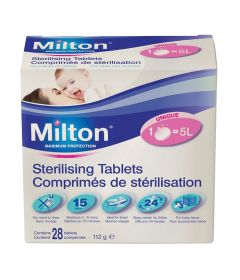 28 Comprimés de Stérilisation Milton