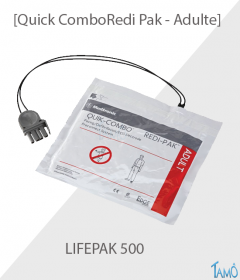 ELECTRODES ADULTE LIFEPAK 500 - QUICK COMBO REDI PAK - Physio Control