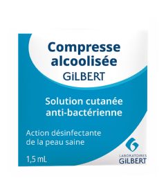 50 serviettes alcool gilbert 70° 