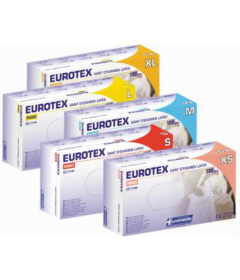 100 Gants latex Taille 8-9 non poudrés