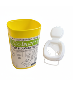 Collecteur d’aiguilles et déchets compacts 0,6 L