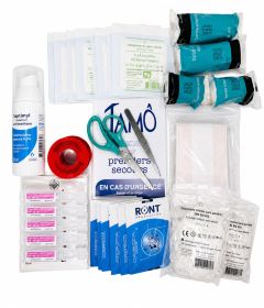 Composition trousse de secours urgence 4 à 6 personnes
