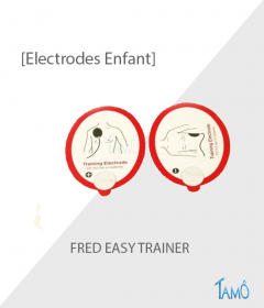10 Paires d'Électrodes Enfant de Formation - Défibrillateur FRED EASY TRAINER 