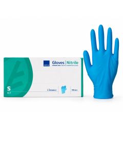 Gants nitrile non poudrés taille S