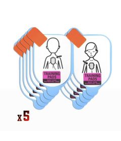 Pack 5 électrodes LIFELINE pédiatriques de formation