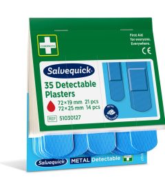 Recharge distributeur Cederroth 35 pansements détectables assortis
