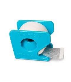 Sparadrap microporeux hypoallergénique avec dévidoir 2.5cm x 5m