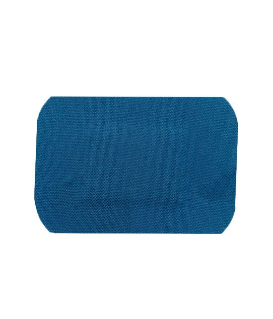 100 Pansements détectables tissés en coton bleu de 7.5 x 5cm