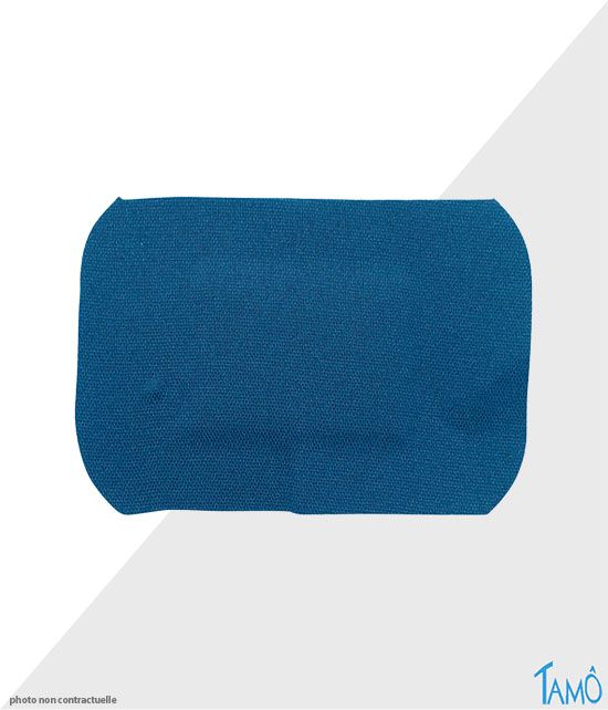 100 Pansements détectables tissés en coton bleu de 7.5 x 5cm.