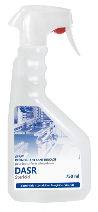 Spray STERICID alimentaire sans Rinçage 750ML