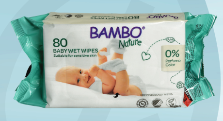 80 Lingettes nettoyantes pour bébé
