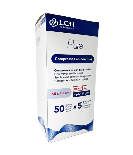 Compresses non tissées stériles