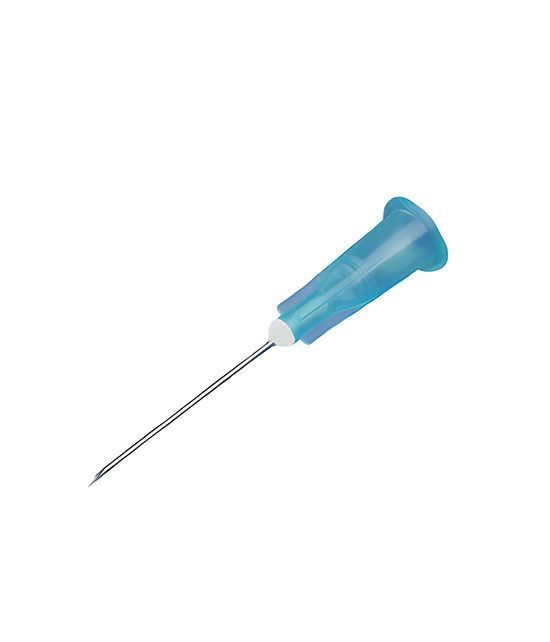 Aiguilles intraveineuses 25 6/10 bleu foncé x100 23G 25 mm stériles

