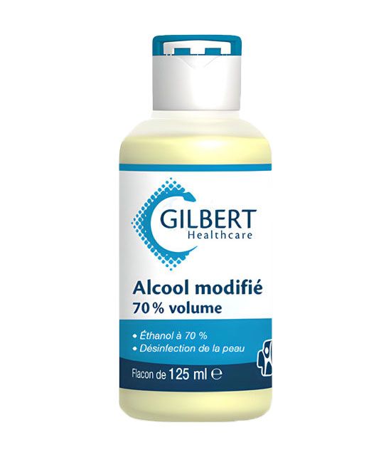 Flacon 125 ml d'alcool modifié de 70° 