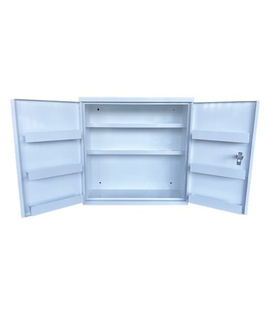 Armoire métallique double porte avec serrure