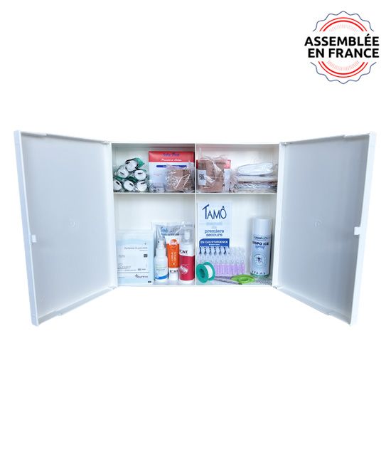 Armoire plastique 2 portes sans serrure