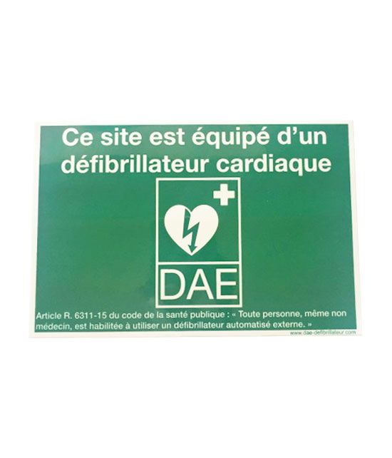 Autocollant pour DAE