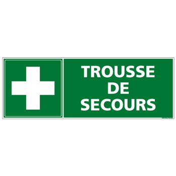 Panneau de signalétique trousse de secours