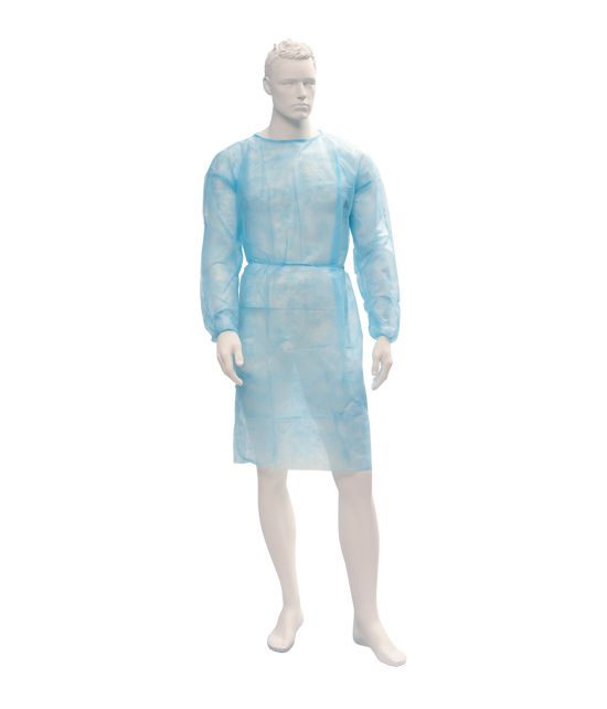 Une blouse de protection bleu pour visiteur