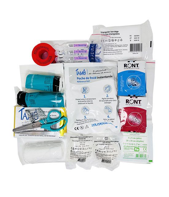 Composition pour le kit de soin dédié aux chauffagistes