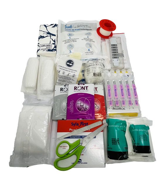 Composition pour trousse de secours PPMS 50 personnes