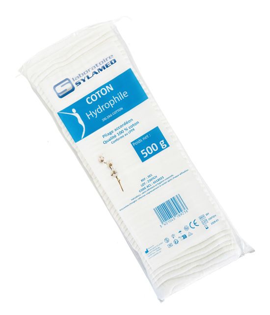Coton hydrophile chirurgical 500g