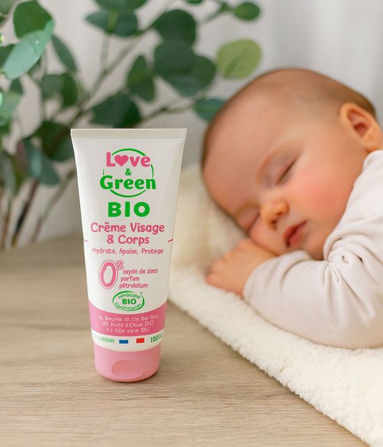 Soin Hydratant Bio pour Bébés – Crème Visage et Corps