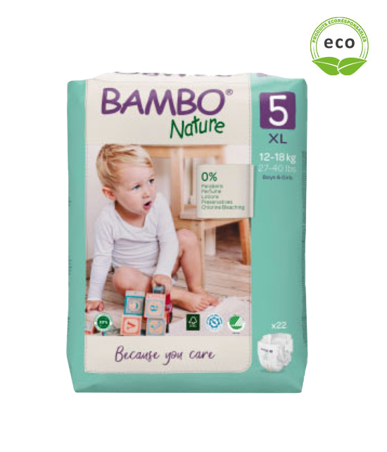 Paquet de couches jetables écologiques pour les bébés de 12 à 18 kg