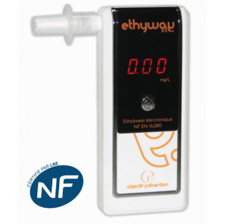 Éthylotest électronique ETHYWAY V2 avec embout buccal