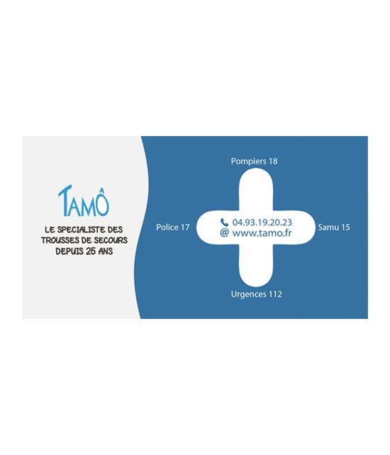 Étiquette autocollante de signalisation pour les trousses de secours et les armoires à pharmacie