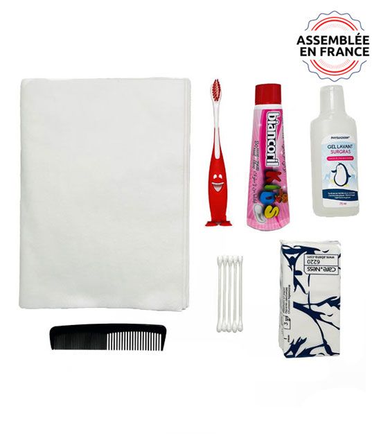 Kit d'hygiène de 3 jours pour enfant