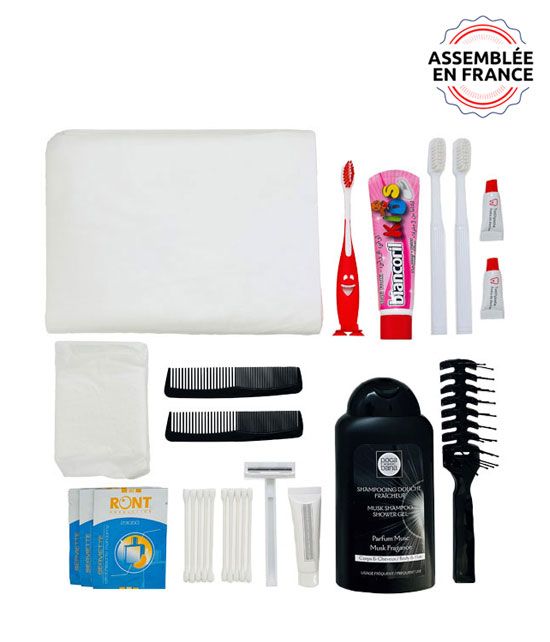 Kit d'hygiène famille pour 1 jour
