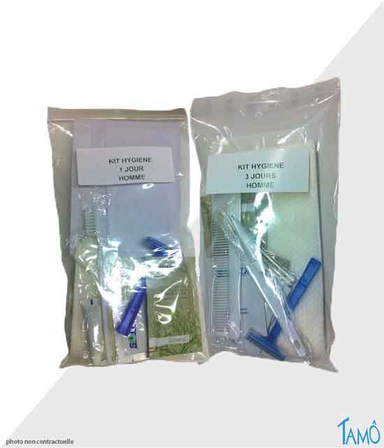 Kit d'hygiène plus pour homme d'une durée de 1 ou 3 jours