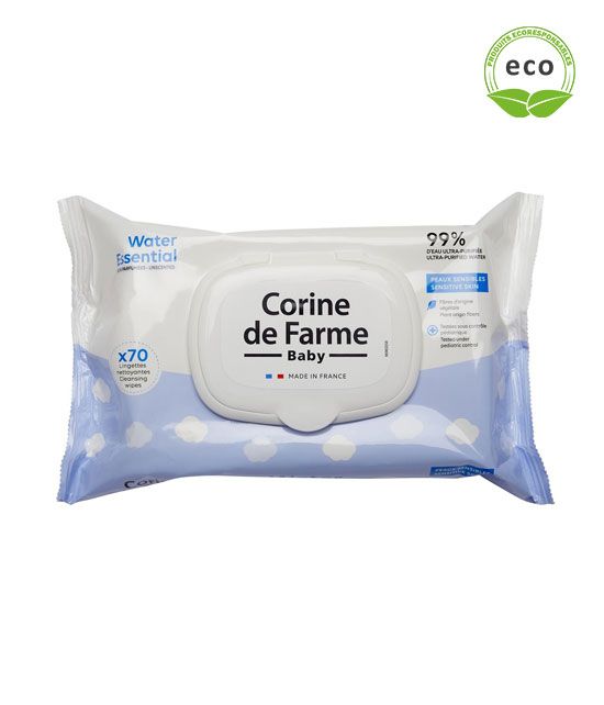 Lingettes biodégradables pour bébé 