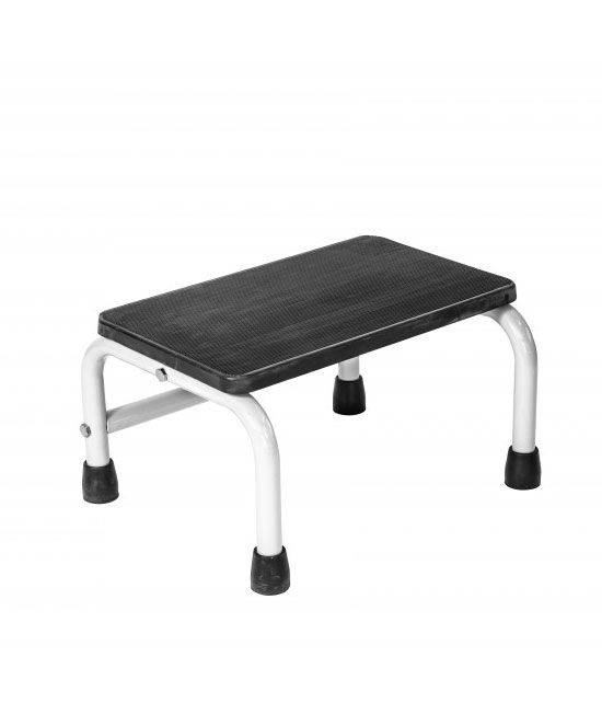 Marchepied noir tube chromé