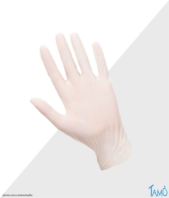 Paire de gants latex poudré taille 6/7 - S