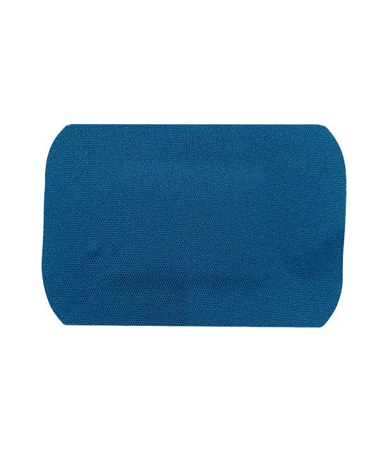 Pansement détectable en coton tissé bleu