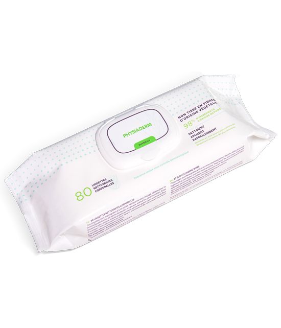 Paquet de 80 lingettes nettoyantes corporelles 