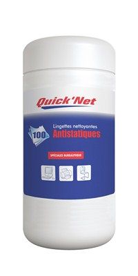 100 Lingettes Nettoyantes Bureautique Quicknet