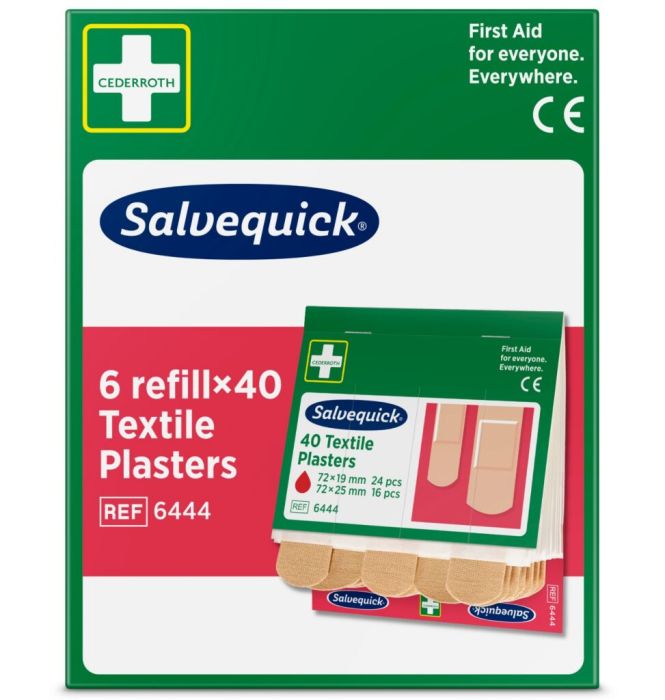 Recharge Cederroth de 40 pansements coton pour distributeur
