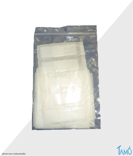 Sachet de pansements non tissés hypoallergénique.
